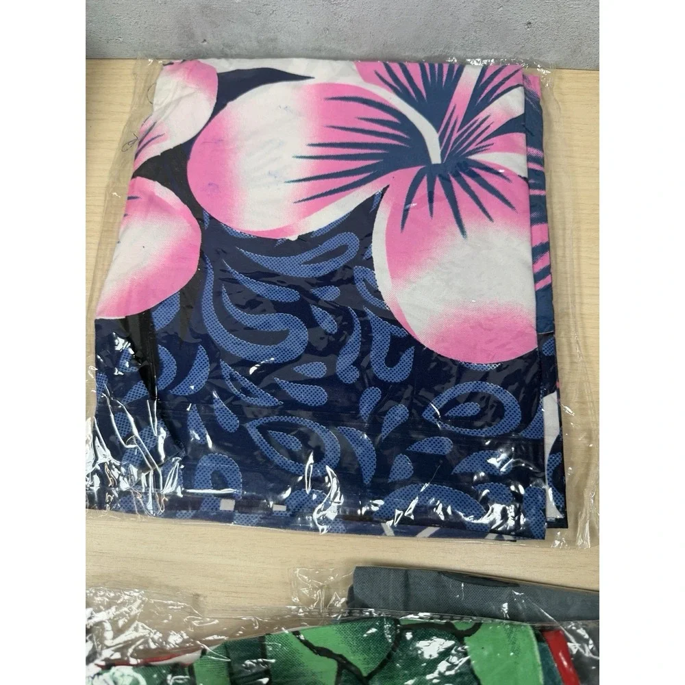 Lot Of 9 African Polynesian Or Hawaiian Print 64
